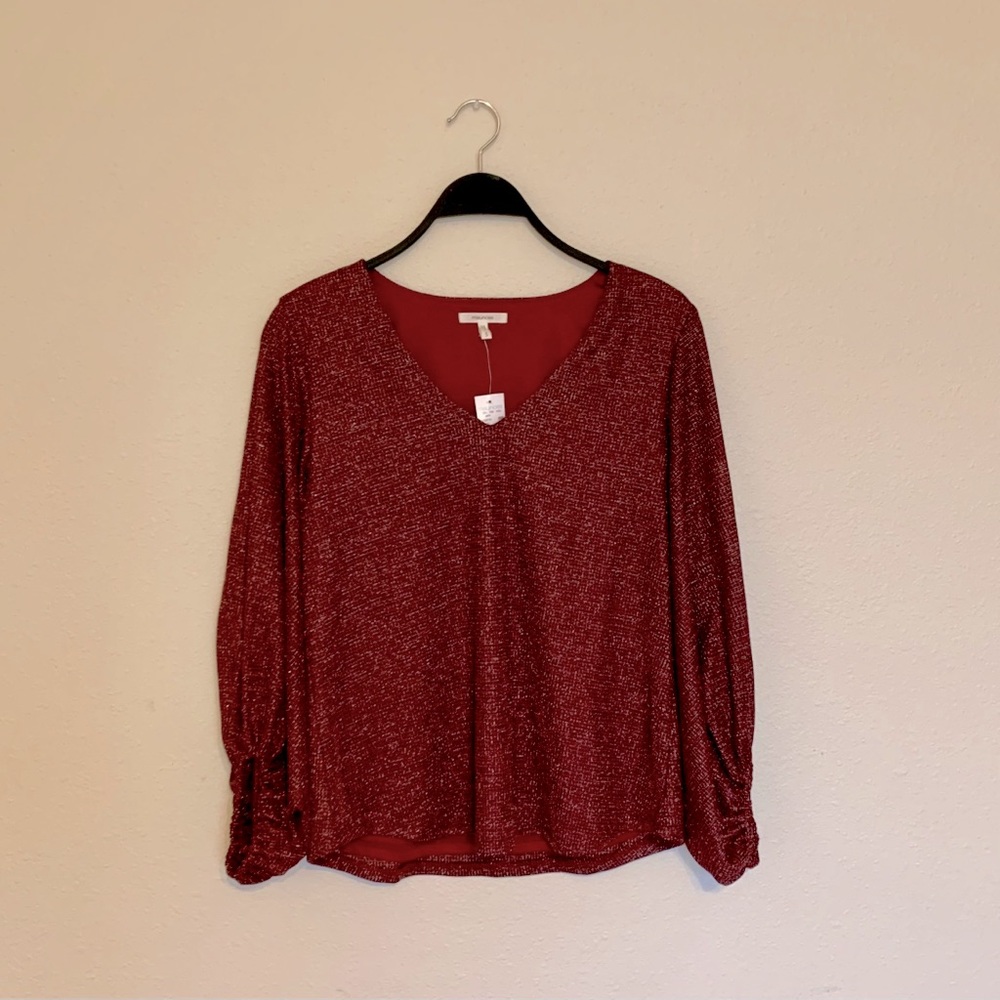 Balloon sleeve blouse